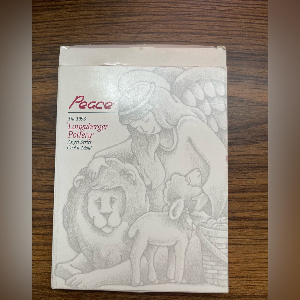 Longaberger 1993 PEACE Cookie Mold new in box